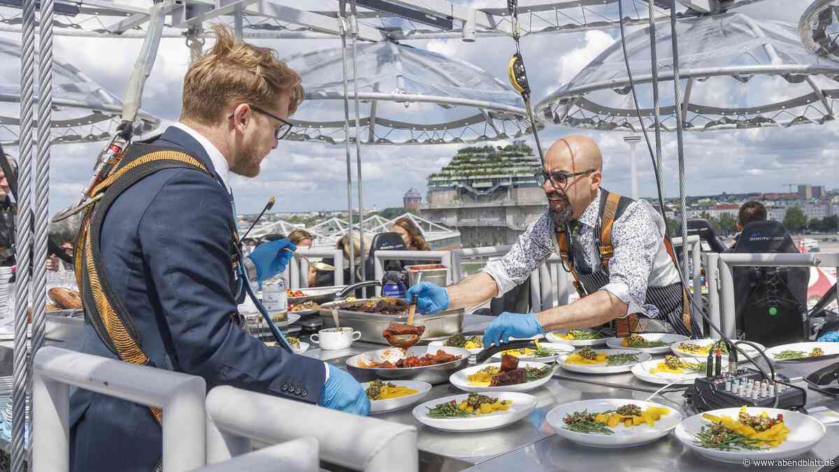 Restaurant in 50 Metern Höhe: Spektakuläre Gastroshow kehrt nach Hamburg zurück