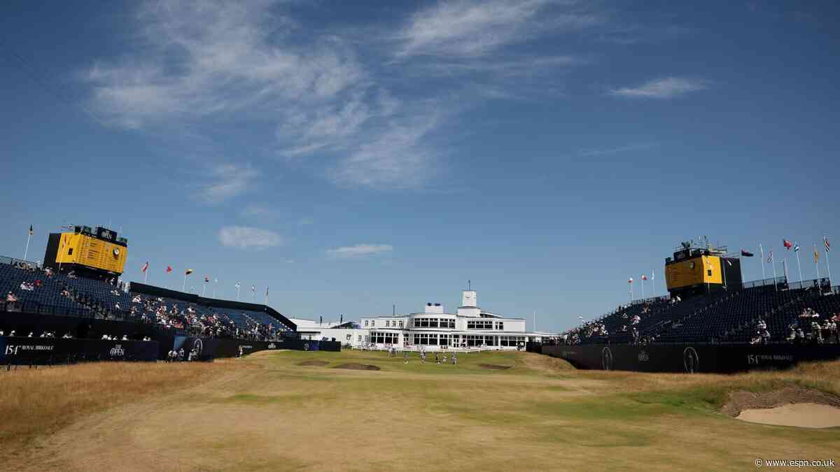 ⛳ Tee times for The Open Championship