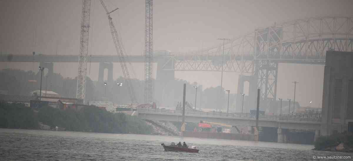 There's smoke on the water in the Sault