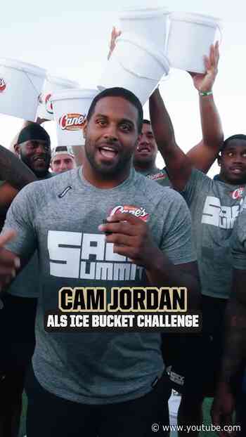 Cam Jordan Accepts ALS Ice Bucket Challenge