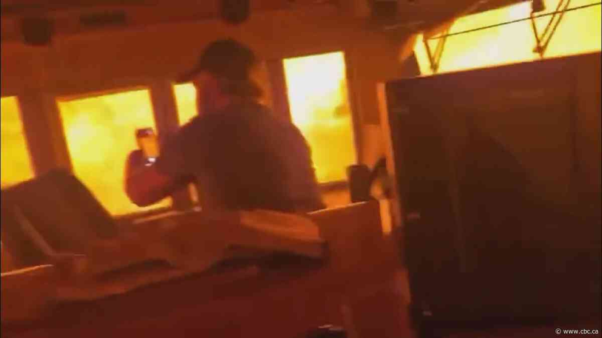 Train crew escapes one of the many wildfires burning in Ontario