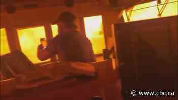 Train crew escapes one of the many wildfires burning in Ontario