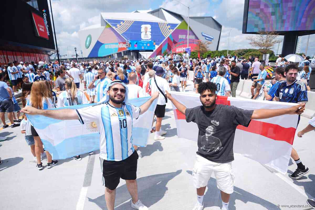 England fans optimistic but concerned about Messi in old rivals semi-final