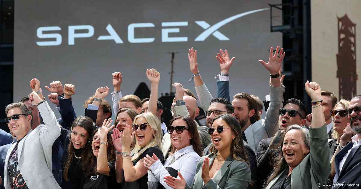 Aandelen SpaceX zakken verder weg: voor het eerst onder introductieprijs