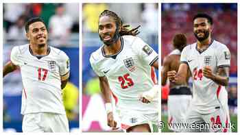 Rogers, Spence and James start for England in Arge...