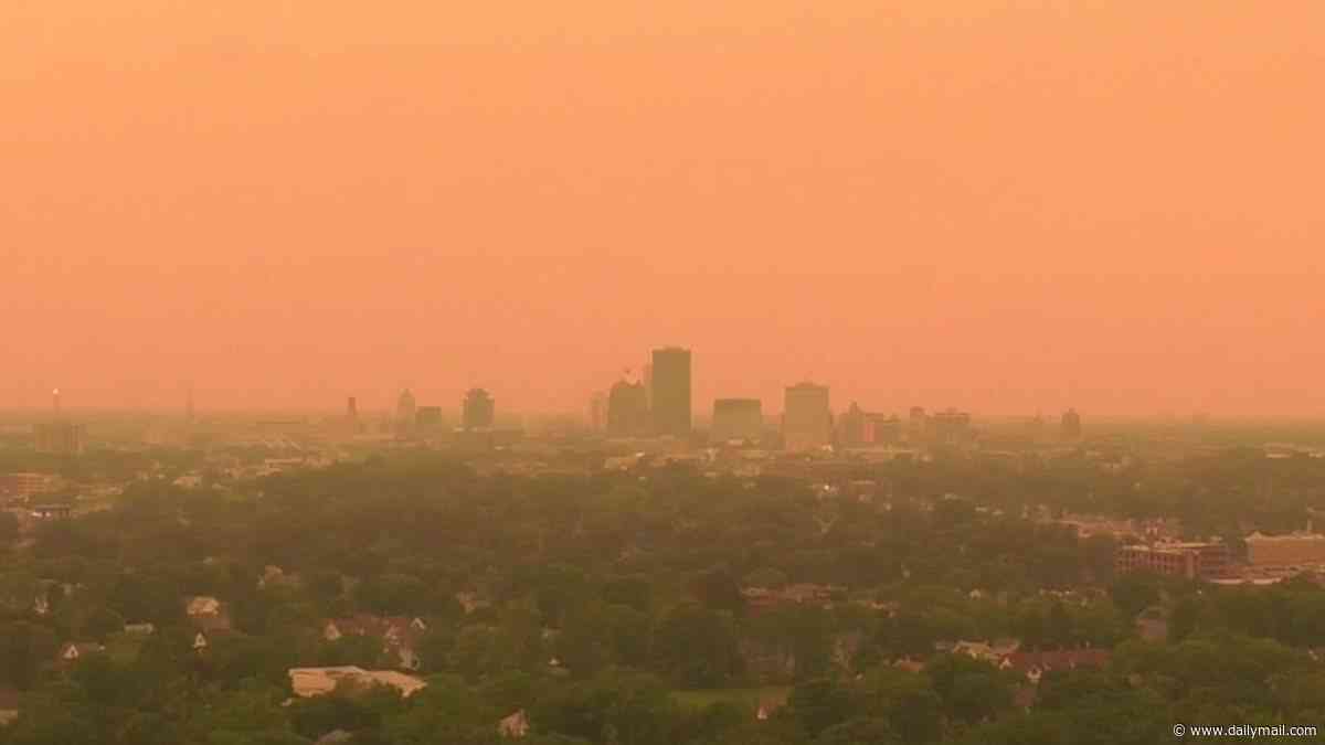 Americans told to stay indoors as wildfire smoke reaches 'hazardous' levels across seven states