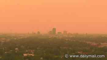 Americans told to stay indoors as wildfire smoke reaches 'hazardous' levels across seven states