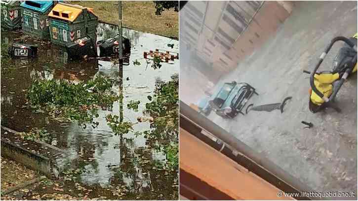 Nubifragi e raffiche di vento al Nord, un morto nel Modenese. Allerta arancione a Milano: “Lontani da parchi e alberi”