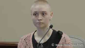 Shaven-headed woman, 23, says she killed ex-lover with a sword after mistakenly blaming her for horrific gang rape