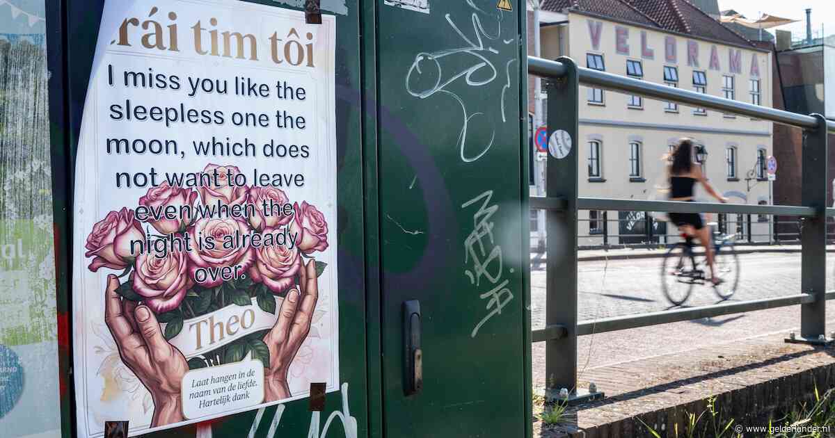 Raadselachtige posters van Theo duiken op in Nijmegen: immens verdriet of grote liefde?