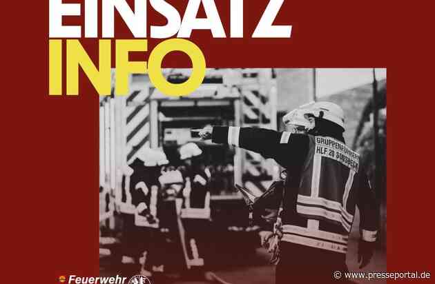 FW Sonsbeck: Gewerbebrand - Brand in einer Abluftanlage
