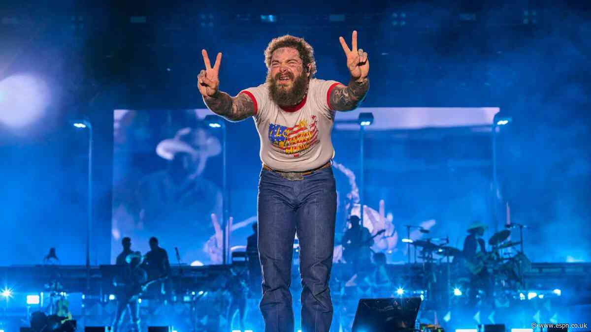 Post Malone headlines WCup closing ceremony