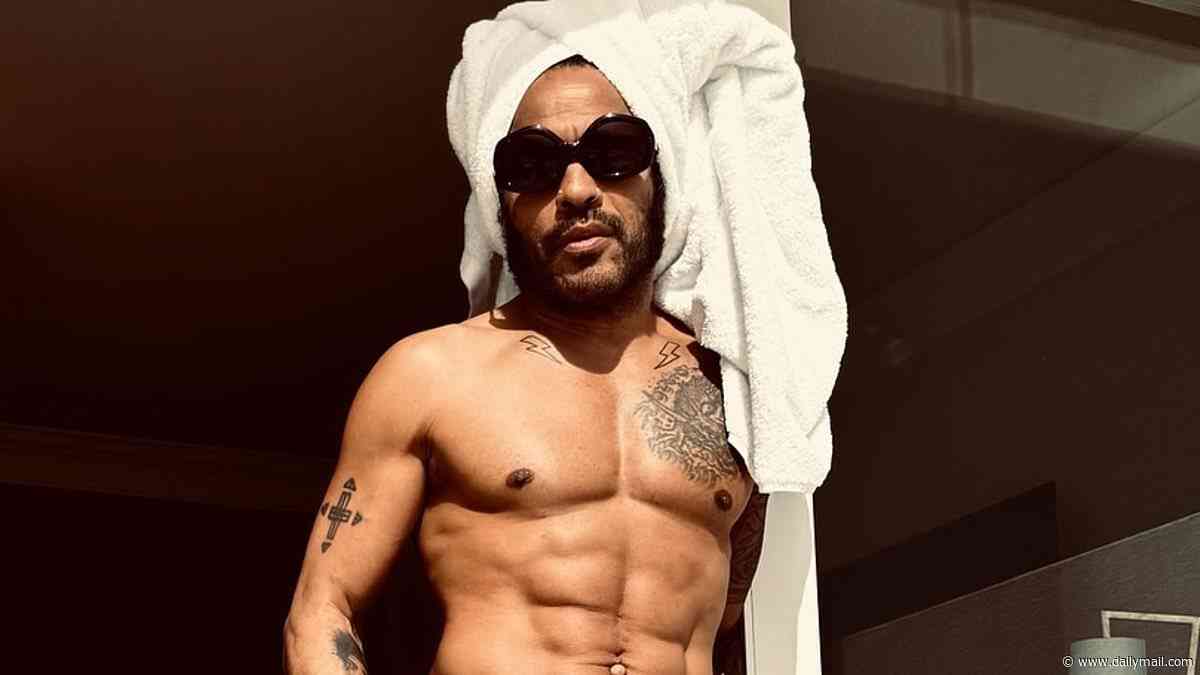 Ripped Lenny Kravitz, 62, reveals he doesn't eat until 4PM as he shares bizarre workout hack that helps maintain his size 28 waist