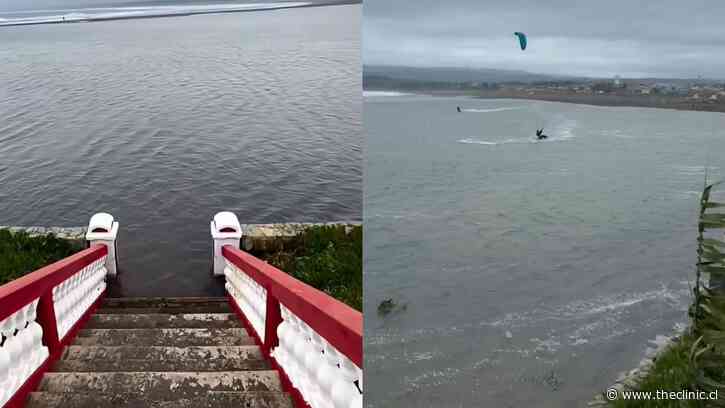 Capturan playa de Pichilemu que desapareció debido a fuertes marejadas