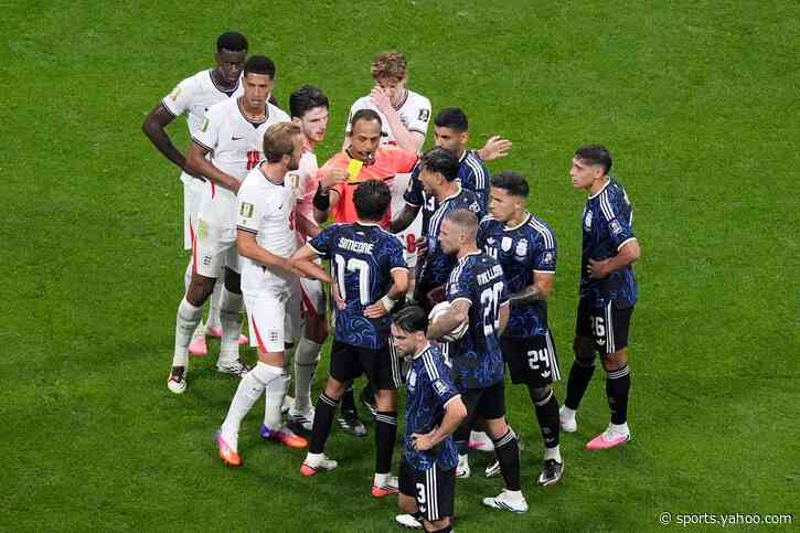England v Argentina sets unwanted World Cup record after ‘physical’ first half