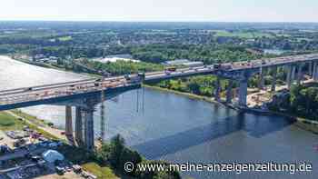Jetzt im Livestream: Mittelstück der Rader Hochbrücke schwebt – so läuft der Lückenschluss an der A7