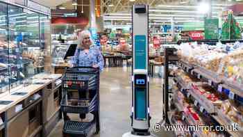Tesco trials huge change to UK supermarkets as ‘6ft AI robot’ spotted in store