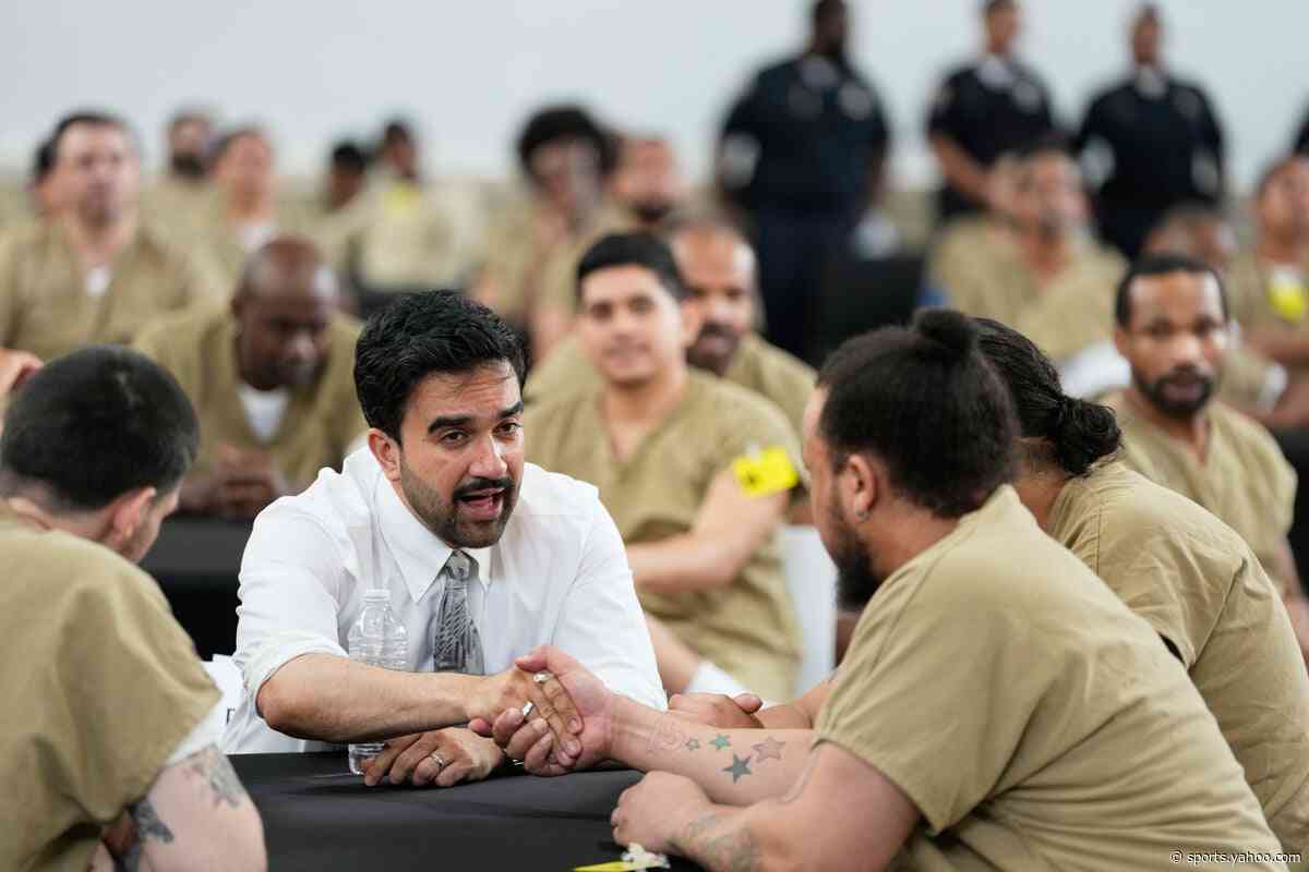 NYC Mayor Zohran Mamdani attends World Cup semi-final watch party at Rikers Island