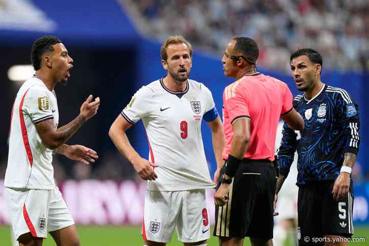 Argentina’s Leandro Paredes branded ‘pathetic’ after reaction to Harry Kane incident