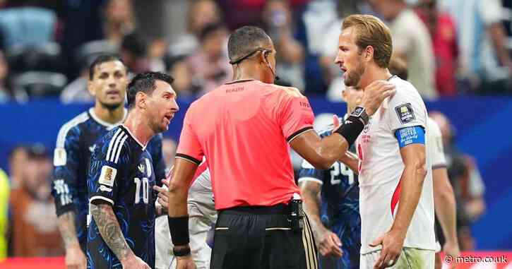 Argentina star branded ‘pathetic’ over attempt to get Harry Kane sent off in England World Cup defeat
