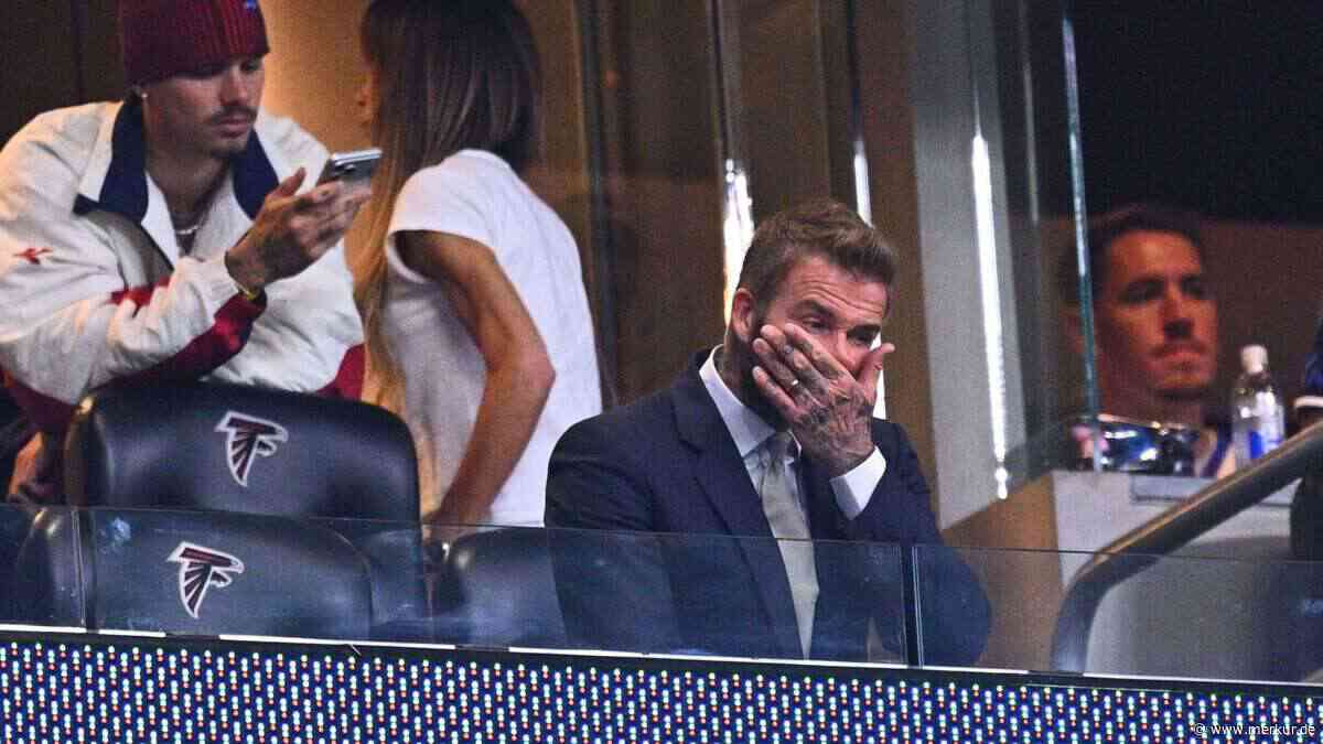 England-Legende David Beckham kämpft beim Halbfinale gegen Argentinien offenbar mit den Tränen