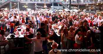Thousands in Newcastle watch as England get knocked out of the World Cup after 2-1 loss to Argentina