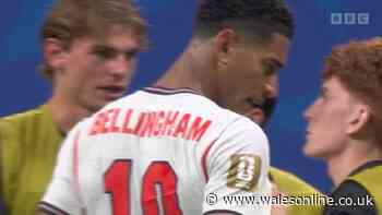 England vs Argentina ends in ugly scenes as Jude Bellingham incident caught on camera