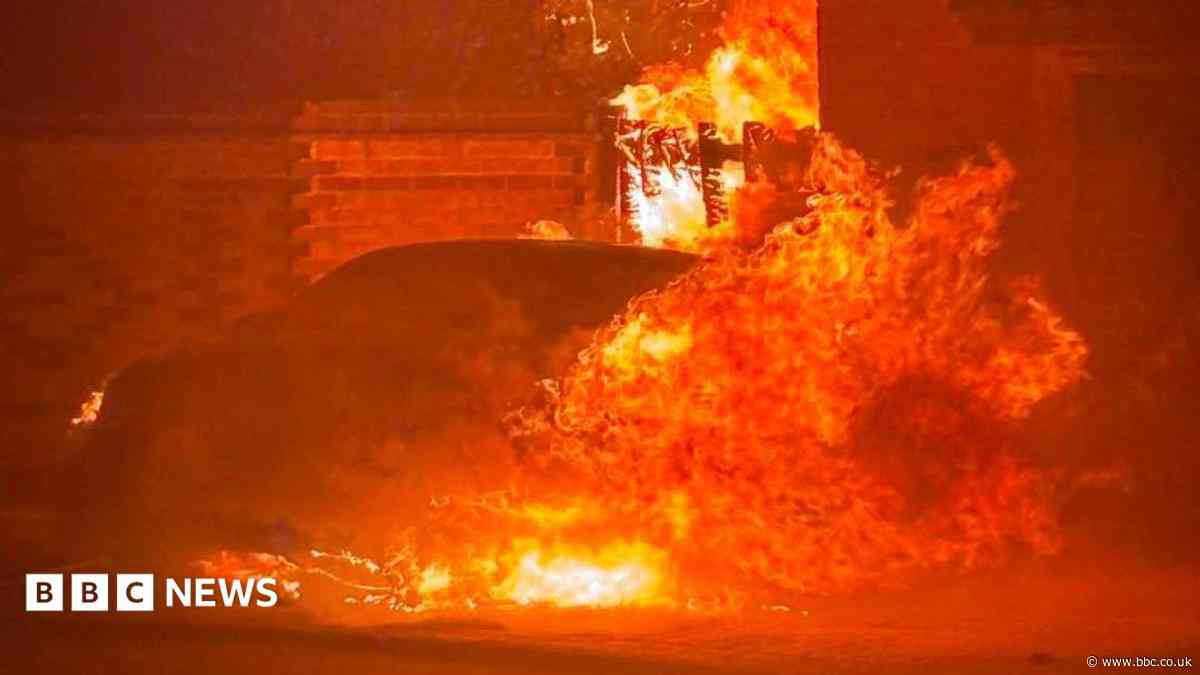 Charity founders heartbroken as car engulfed in flames