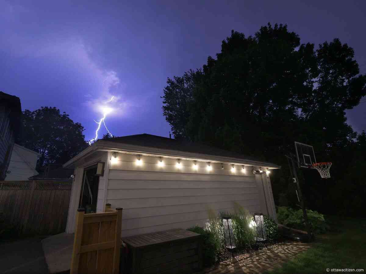 What made for so much lightning over Ottawa on Tuesday night?