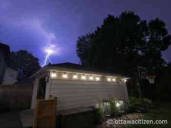 What made for so much lightning over Ottawa on Tuesday night?