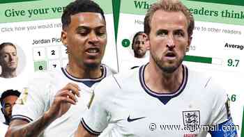 England 1-2 Argentina PLAYER RATINGS: Which Three Lions talisman had a poor night? Who had the best game of their career even in defeat? And who earns a dismal 3/10?
