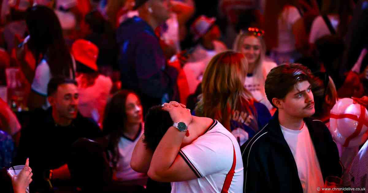 Heartbroken England fans in Newcastle as Three Lions are knocked out of the World Cup
