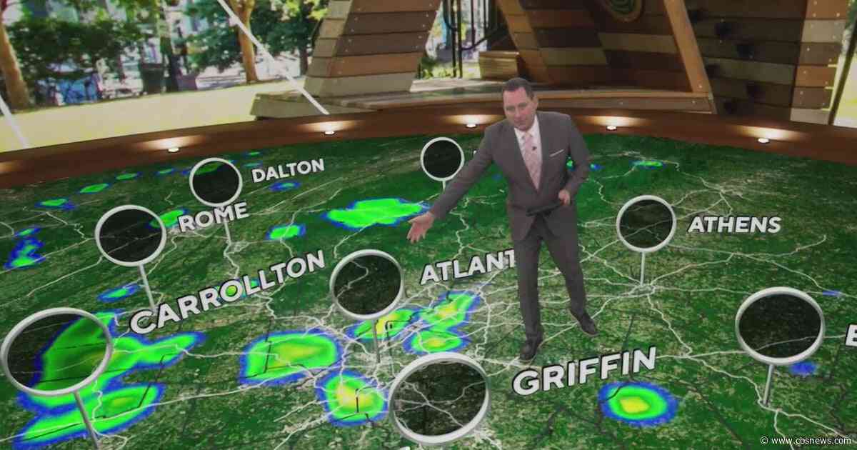 Showers cooling things down in metro Atlanta, but hotter weather is on its way