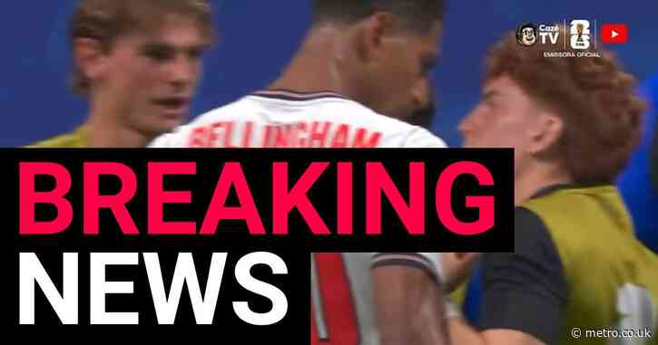 Jude Bellingham slaps Argentina star after England’s World Cup exit