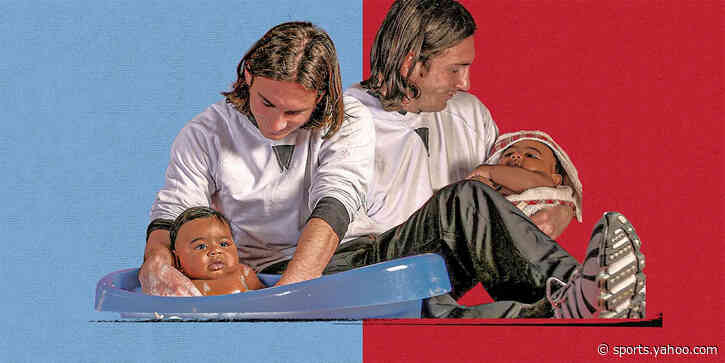 Lionel Messi, a 5-month-old Lamine Yamal and the bathtub photo shoot linking 2 soccer superstars