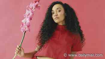 Leigh-Anne Pinnock shows off her baby bump in a crop top as she poses for new The Body Shop campaign