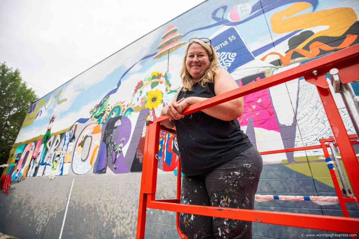 New Folklorama mural rises in Winnipeg’s West End