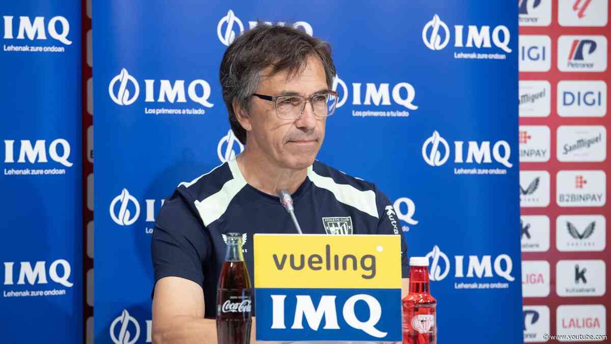 Rueda de prensa de Josean Lekue, jefe de los servicios médicos del Athletic Club