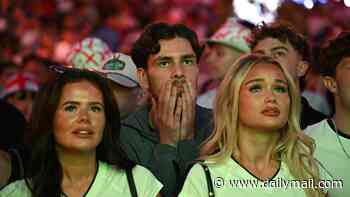 Devastation for England supporters in pubs and fan zones as Argentina win semi final 2-1