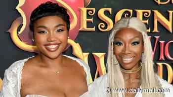 Brandy, 47, and mini-me daughter Sy'rai, 24, look like SISTERS as they hit the red carpet together in Los Angeles