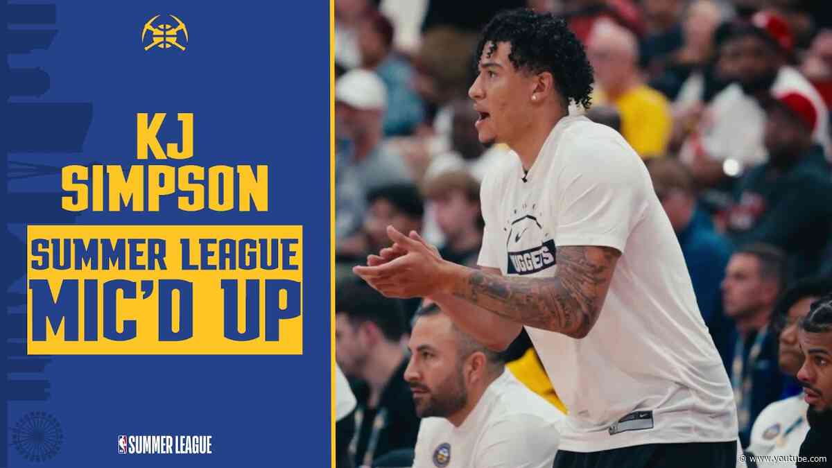 KJ Simpson Brings The Energy ⚡️ Denver Nuggets Mic'd Up | 2026 NBA Summer League