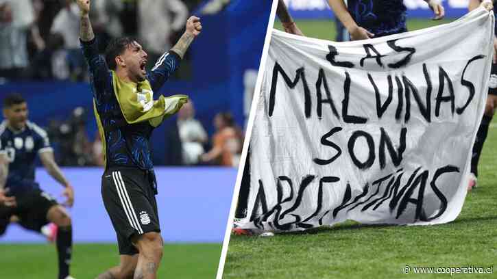 "Serán siempre argentinas": Jugadores defendieron uso de lienzo sobre Malvinas tras duelo con Inglaterra