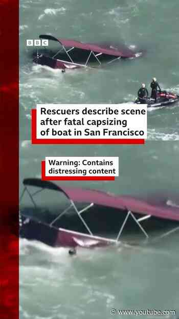 One dead and three missing after boat sinks near Alcatraz. #BBCNews