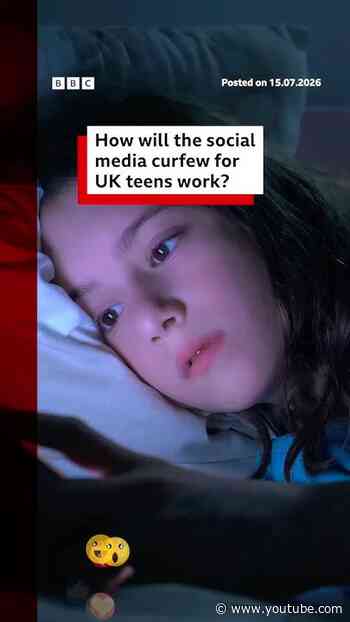 How will the social media curfew for UK teens work? #SocialMedia #BBCNews