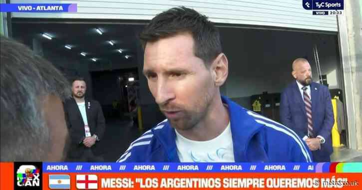 Lionel Messi responds to claims of FIFA favouritism towards Argentina after England defeat