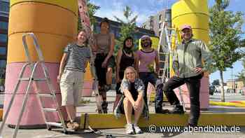 100 Betonringe für Bergedorf: Buntes Kunstprojekt sorgt in der City für Aufsehen