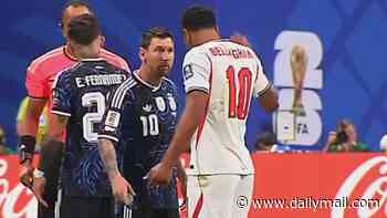 Lionel Messi and Jude Bellingham clash in tense World Cup moment... before Argentina icon has last laugh as he reaches second straight final