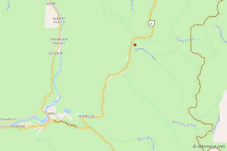 Wildfire ignites off Coquihalla Highway, 25 km north of Hope