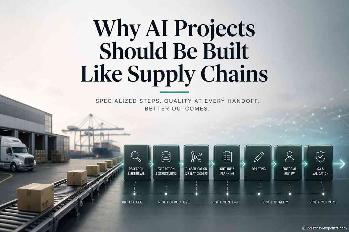 Why AI Projects Should Be Built Like Supply Chains