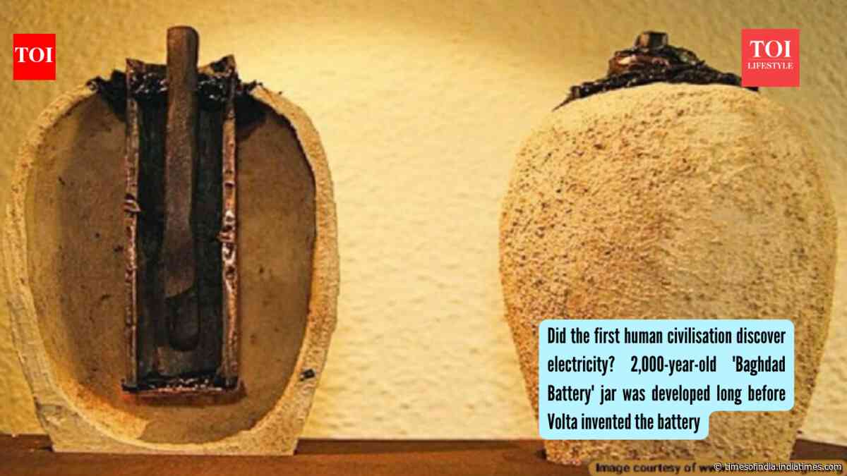 Did the first human civilisation discover electricity? 2,000-year-old 'Baghdad Battery' jar was developed long before Volta invented the battery
